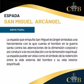 CEB 2 Espada De San Miguel Con Ala En Llavero