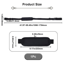 GORGECRAFT Chair Carry Strap Adjustable Beach Chair Backpack Non-Slip Shoulder Straps Replacement Universal for Foldable Bikes Scooter Camping Backpacking Picnics Outdoor Black 106-176 cm