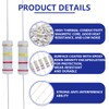 Innfeeltech 50 Pcs 2W 5% Tolerance 220K Ohm Carbon Film