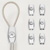 LT Easiyl 20pcs Wire Rope Clips Galvanized Steel Egg Shaped