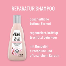 Guhl Deep Building Shampoo – Contents: 250 ml – Repair for Damaged Hair