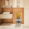 Angel Shield Durable Wood Veneer Natural Toilet Seat Metal Hinged