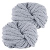 YushengTai Thick Wool, Pack of 2, 500 g, Light Grey