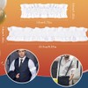 White Garter, Roaring 20s Armband, Sleeve Holders, Prom Accessory, Adjustable