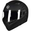 ILM Motorcycle Dual Visor Flip up Modular Full Face Helmet