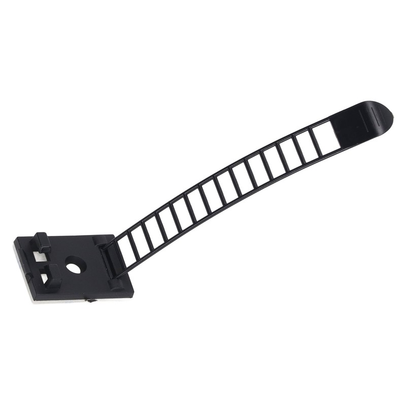 100Pcs Adhesive Cable Management Clips Adjustable Nylon Strap Ties Wire