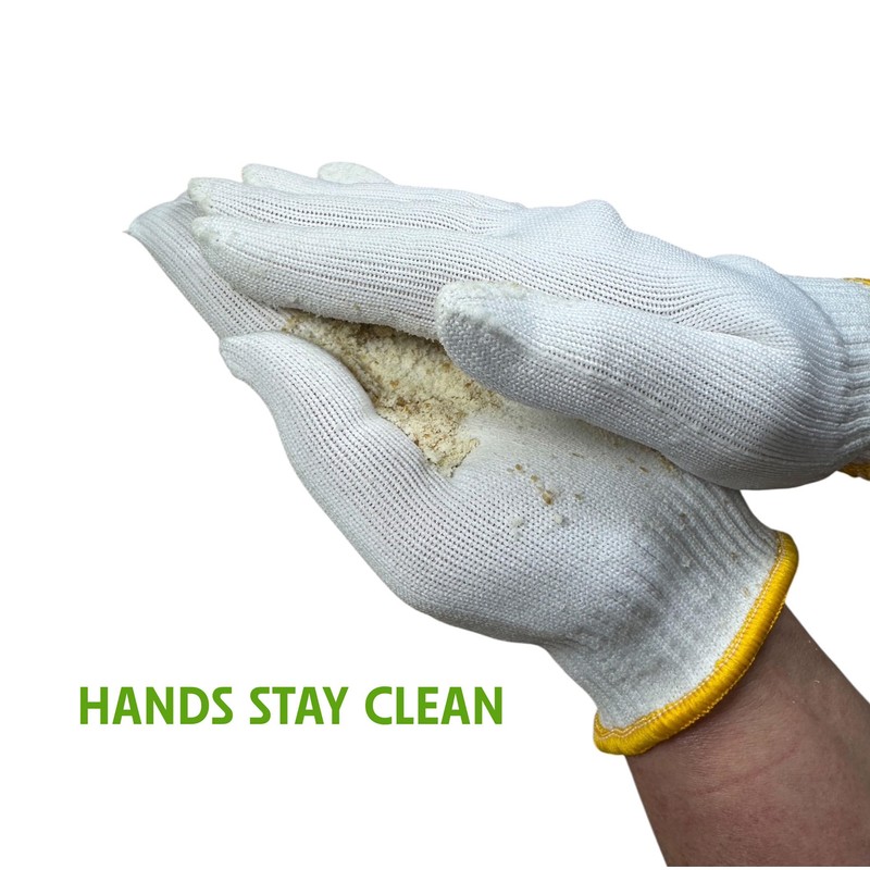 Regency Wraps Kneading Gloves for Non-Stick Dough Rolling and No-Mess