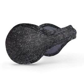 180s Men's Aztec Sweater-Knit Fleece Behind-The-Head Ear Warmer (Aztec Sweater-Knit, Charcoal)