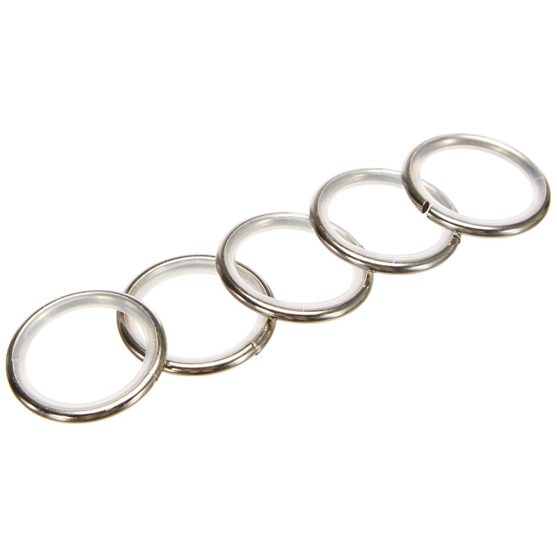 GARDINIA Curtain Rings for Curtain Rods with Diameter 16 mm