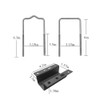 Sebnux Galvanized Steel Adjustable Boat Trailer Guide with PVC Pipes