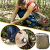 QIBZI Garden Waste Bags, Green Mushroom Picking Bag, Mesh Food