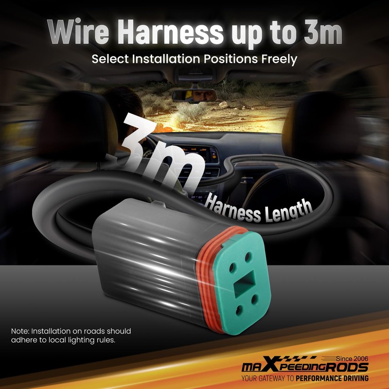 maXpeedingrods 2 X 3.5 Inch Off Road Lights 160W 19200LM,