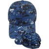 Plain Camouflage Curved Bill Mens Cap [Navy Digital Camo -