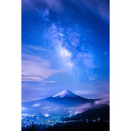 TAKASHI Mt. Fuji Postcard "Night Scene/Starry Sky 5-Piece Set"