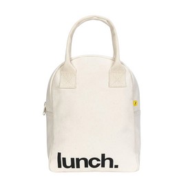 Fluf Zipper Lunch Bag Lunch (Various Colours), Natural