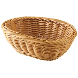 (TV Series Crafts (yamasita Craft) Resin 手編 小判 Basket White Small 59175000