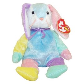 TY Beanie Baby - DIPPY the Multi-Colored Rabbit (Blue & White Head) (8.5 inch) by Beanie Babies