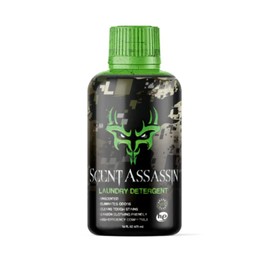 Scent Assassin Laundry Detergent - Unscented - 16oz - Scent Free Laundry Detergent - Hunting Detergent - Hunting Scent Eliminator - Scent Away for Hunting and Camping