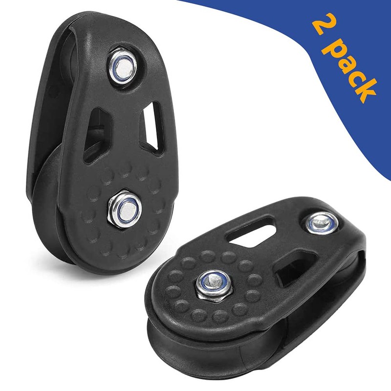 RANDDER Kayak Pulley Kit,Heavy Duty Kayak Slide Rail Anchor Trolley