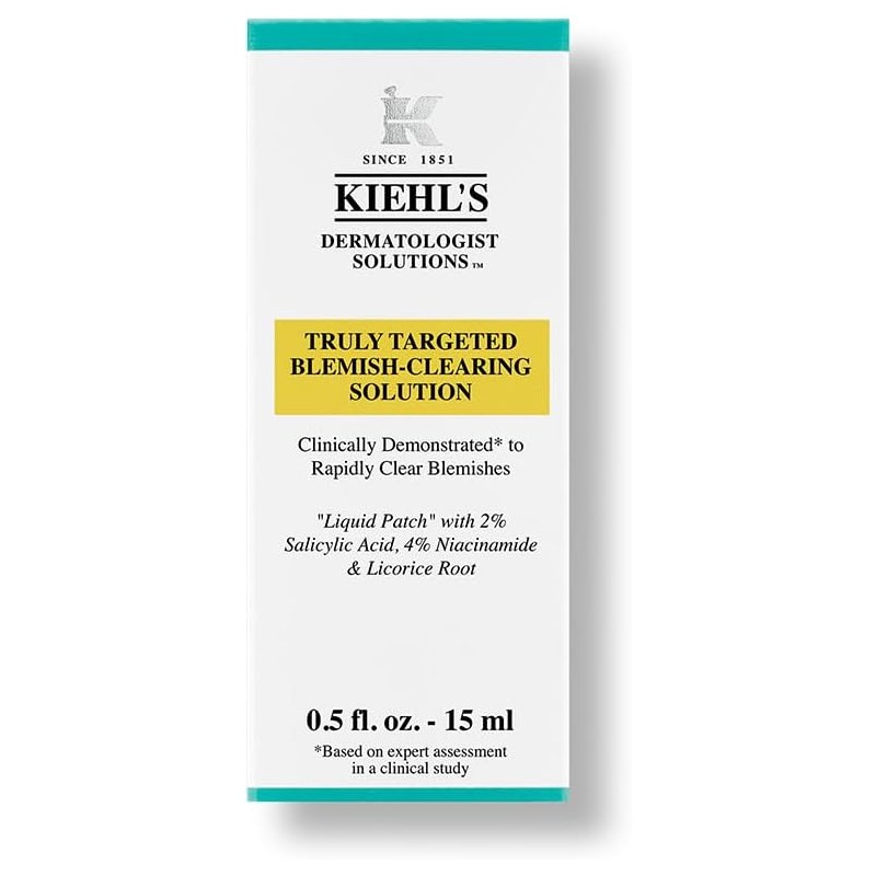 Kiehl's Truly Targeted Blemish-Clearing Solution, Solución Eliminadora de Acné, Tratamiento