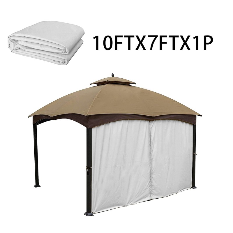 Gazebo Universal Replacement Privacy Curtain – Hugline 10' x 10'