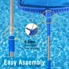 Pragmatist Pool Skimmer Net with 113.2 Inch Stainless Steel Pole,