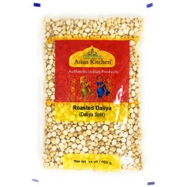 Asian Kitchen Daliya Split (Roasted Split Chickpeas Dalia) 400g (14oz) ~ All Natural | Vegan | Indian Origin