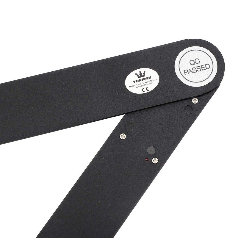 TOPWAY Digital Angle Finder 12 Inch 300mm, Carbon Fibre 0-360°