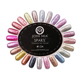 SparX Beautiful Titanium Sparkle Gel Polish by Joya Mia (SPX-7)