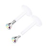 KJM FASHION Bioflex Labret Earrings 1.2 mm 16 g Transparent