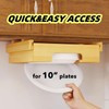 Paper Plate Dispenser Paper Plate Holder Under Cabinet Easy Access