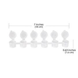 SHIDOW Empty Paint Strips Mini Paint Cup, Empty Paint Strips Mini Paint Cup pots, Art Painting Craft Supplies for Classrooms Schools Paintings Art Festivals (20PCS 3ML)