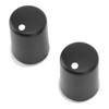 Aramox 2pcs Car Seat Heater Switch Knob, Rotary, Black, Manual