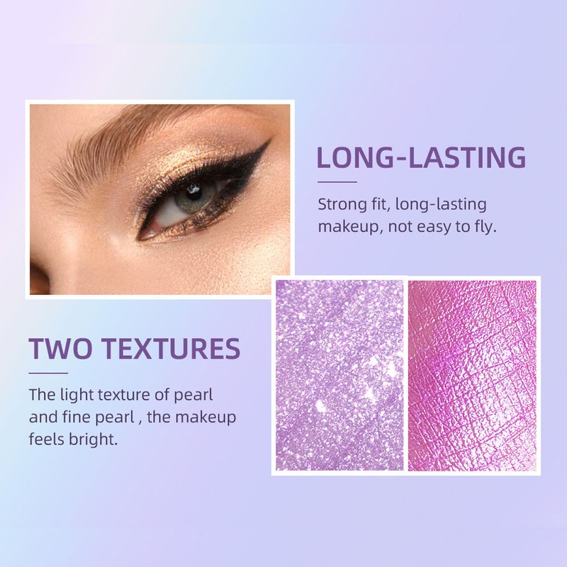 12PCS Liquid Eyeshadow Set Diamond Sparkling Matte Glitter Eyeshadow Set