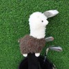 ZENWORYS Cute Alpaca Golf Putter Covers Blade Club Headcover Golf