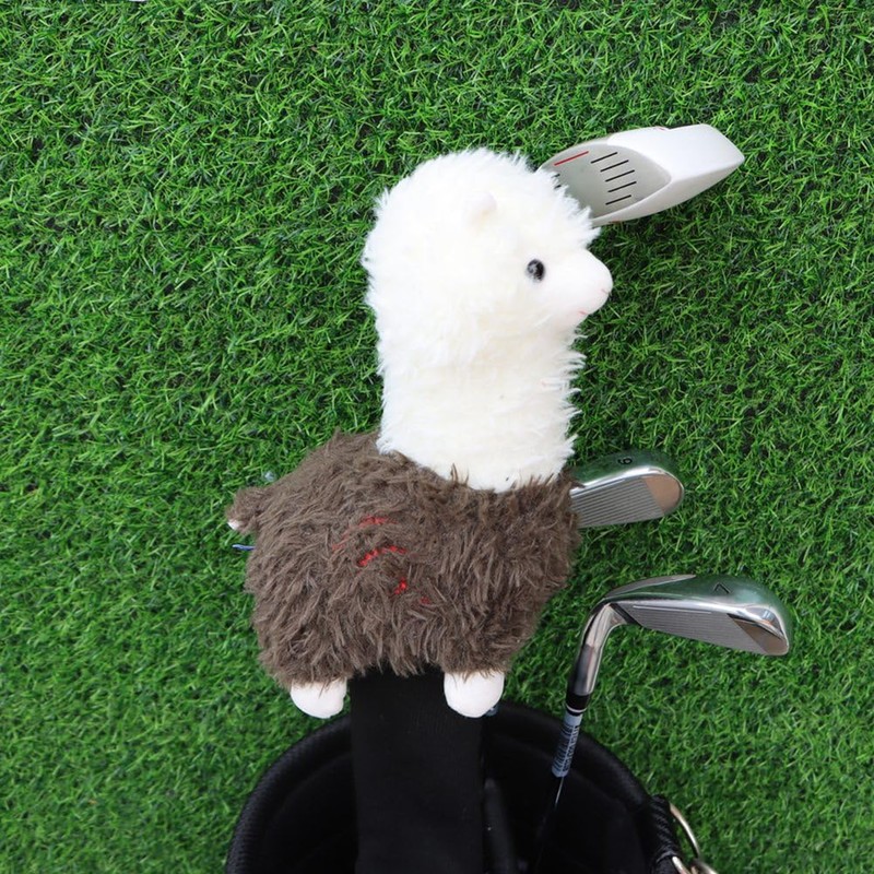 ZENWORYS Cute Alpaca Golf Putter Covers Blade Club Headcover Golf