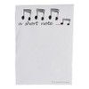 Notizblock – Design: Achtelnoten „A Short Note...“ Standard