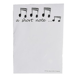 Notizblock – Design: Achtelnoten „A Short Note...“ Standard