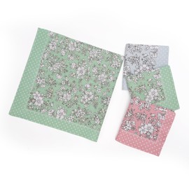 HOULIFE Handkerchief for Women, Soft Cotton Floral Printing Handkerchiefs Ladies Women Hankies Assorted Color (Mixed 1-3pcs)