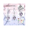 June Birthstone Earrings 925 Sterling Silver Alexandrite Earrings for Women,