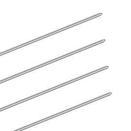 LAVMHAB 304 Stainless Steel Tube 2mm OD X 0.5mm Wall Thickness 300mm Length, Seamless Round Stainless Steel Pipes (4pcs)