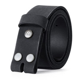 Wrangler Men's Leather Belt without Buckle, 38mm Casual Wait Belt Strap for Jeans, Gift for Men