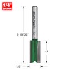 Trend CraftPro Straight Two Flute Router Cutter Bit, 1/4 Inch