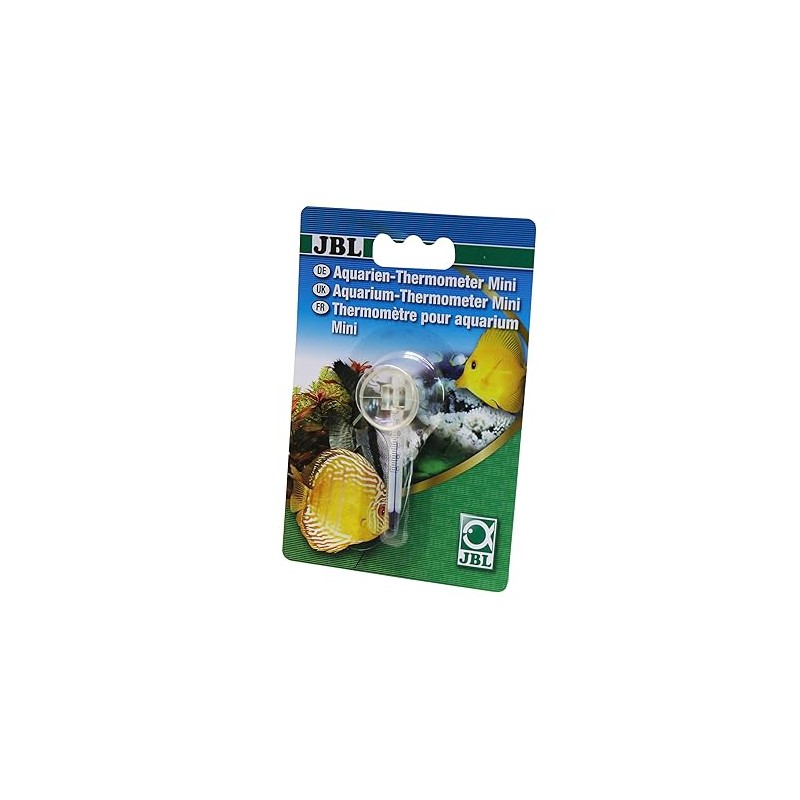 JBL Aquarium Thermometer Mini 6121600, Kleines Aquarienthermometer, 0 - 50