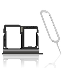 Replacement Premium Portable SIM and Memory Card Tray Holder w/SIM Card Ejection Pin Compatible with LG Stylo 4 L713DL TracFone