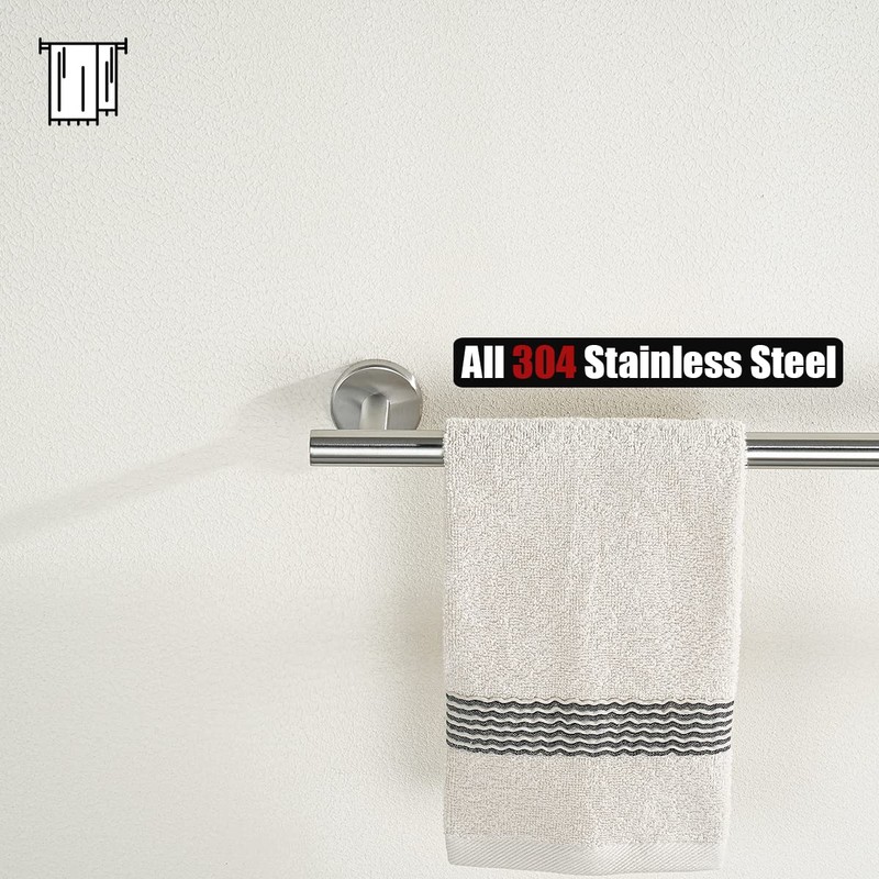 JQK Bathroom Towel Bar, 15 Inch 304 Stainless Steel Thicken