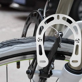 BuyWeek Bicycle Brake Booster, Bicycle Brake Booster with V Brake, Aluminium Alloy Bicycle Brake Booster with Screws for Mountain Bike (Silver)
