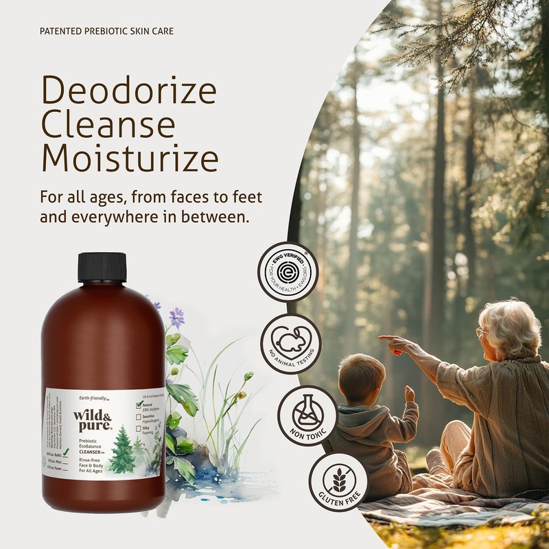 Wild & Pure EWG Verified All Natural, Plant-Based EcoBalance™ Cleanser