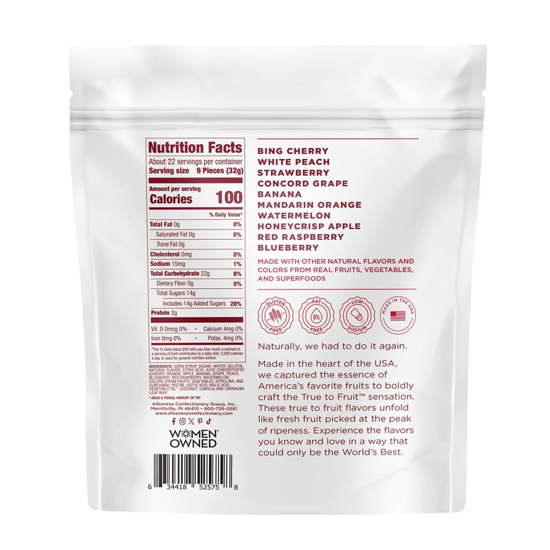 Albanese World's Best True to Fruit – American Favorite Fruits