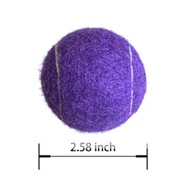 HPWFHPLF Tennis Balls, 3 Pack Practice Tennis Balls for Beginners, Training Playing Tennis Balls for Pet Dogs (Purple)